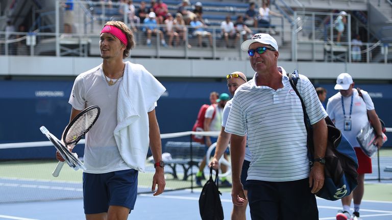 Alexander Zverev bereitet sich mit seinem neuen Trainer Ivan Lendl auf die US Open vor.