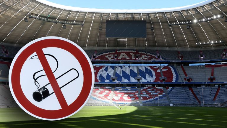 In der Allianz Arena darf ab der neuen Saison nicht mehr geraucht werden,