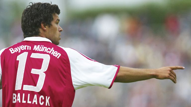 Fussball :  Testspiel 2003 , Chemnitz , 06.07.03.VfB Chemnitz - FC Bayern Muenchen  1:11.Michael BALLACK / Bayern.Foto:BONGARTS/Alexander Hassenstein
