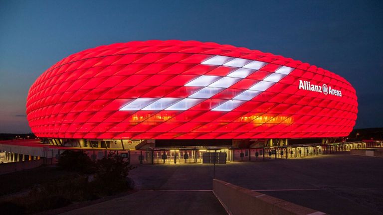 So wird die Allianz Arena beim Abschiedsspiel von Bastian Schweinsteiger aussehen. (Bildquelle: Twitter/ @FCBayern)