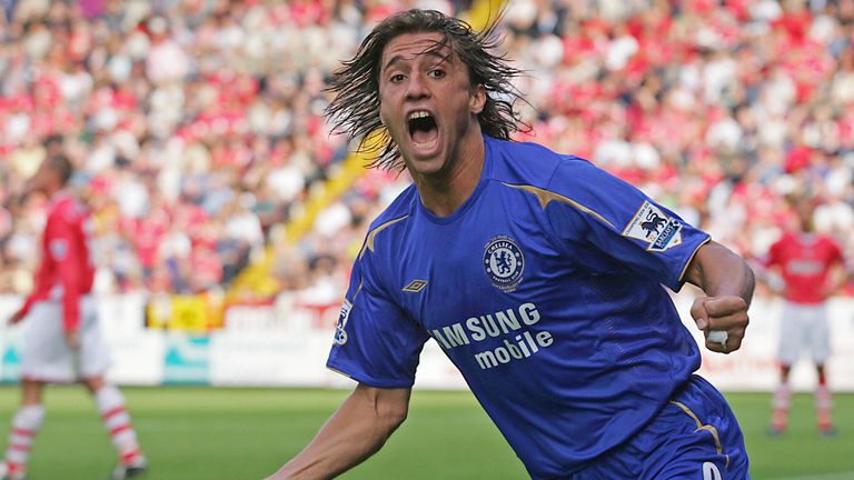 Platz 13: Hernan Crespo - Der argentinische Stürmerstar wechselte um die Jahrtausendwende für insgesamt 122,94 Mio. Euro zu Parma, Lazio Rom, Inter Mailand und den FC Chelsea.