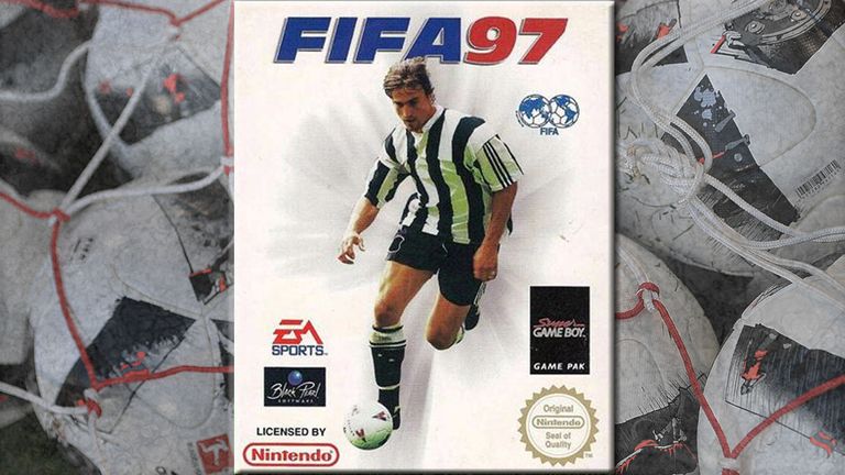 1996/97: Kurz nach seinem Wechsel in die Premier League zu Newcastle United schaffte es der Franzose David Ginola auf das Cover. Quelle: EA SPORTS