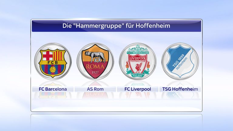 FC Barcelona, AS Rom und der FC Liverpool - so klingt die Königsklasse. Bei diesen Gegnern dürfte sich Hoffenheim auf große Spiele in der heimischen Wirsol Rhein-Neckar-Arena freuen. Und Lionel Messi würde den Kraichgau kennenlernen ...