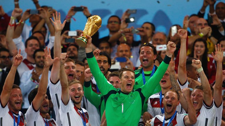 during the 2014 FIFA World Cup Brazil Final match between Germany and Argentina at Maracana on July 13, 2014 in Rio de Janeiro, Brazil.