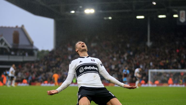 Andre Schürrle trifft für Fulham gegen Burnley.