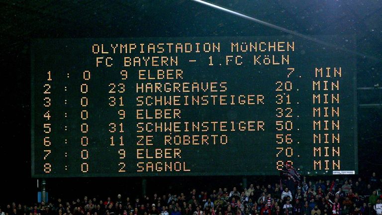Im Torreigen der Bayern gegen den 1. FC Köln (8:0) reihte sich am 4. Februar 2003 auch Bastian Schweinsteiger ein. Im DFB-Pokal-Viertelfinale jubelte Schweini über seine ersten beiden Tore im Profikader der Bayern.
