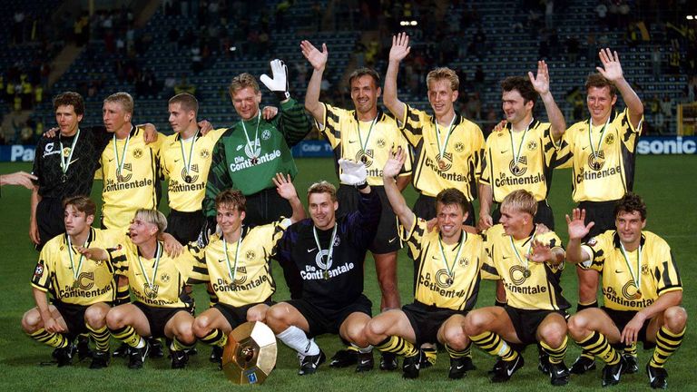 1996: Borussia Dortmund (4:3 n.E. gegen 1. FC Kaiserslautern)