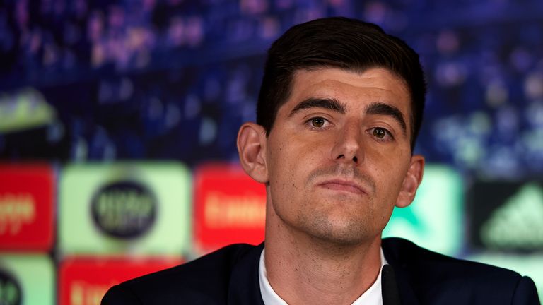 Das aufgetauchte Video dürfte Courtois nicht besonders freuen.