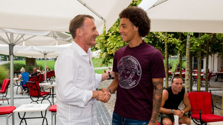 BVB-Boss Watzke und Neuzugang Witsel