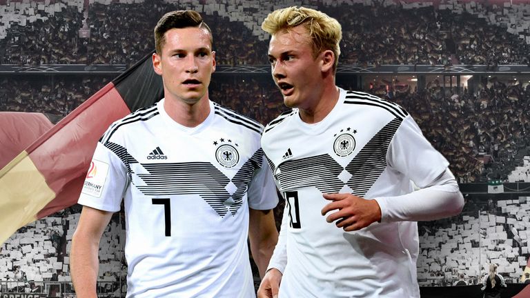 Julian Brandt (r.) ist einer der Gewinner der Länderspiele, Julian Draxler (l.) muss dagegen noch nachlegen.