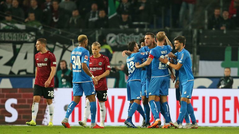 Hoffenheim kann mit dem 3:1-Sieg gegen Hannover Plätze in der Tabelle gut machen.