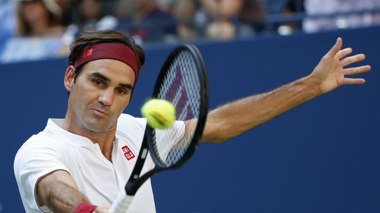 Roger Federer erreicht einmal mehr souverän das Achtelfinale in New York.