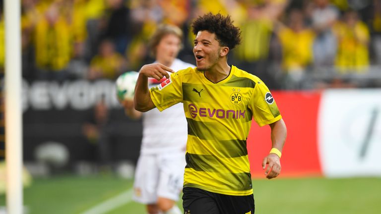 Im April wurde Jadon Sancho beim 4:0 gegen Leverkusen zum Man of the Match gewählt.