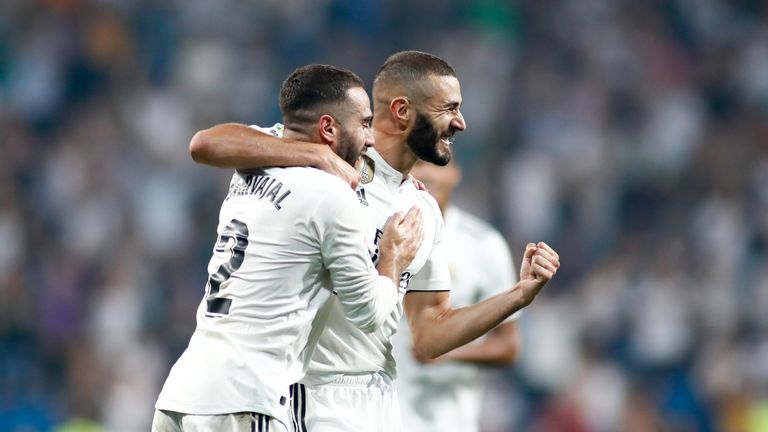 Karim Benzema trifft am 3. Spieltag doppelt für die 'Königlichen'.