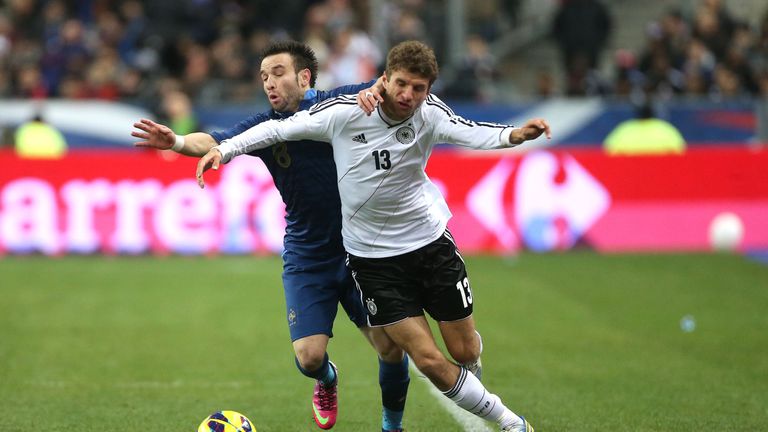 Freundschaftsspiel 6. Februar 2013: Es ist ein wichtiger Sieg für die Moral. Im Stade de France bringt zunächst Mathieu Valbuena die Franzosen in Führung. Thomas Müller gleicht aus.