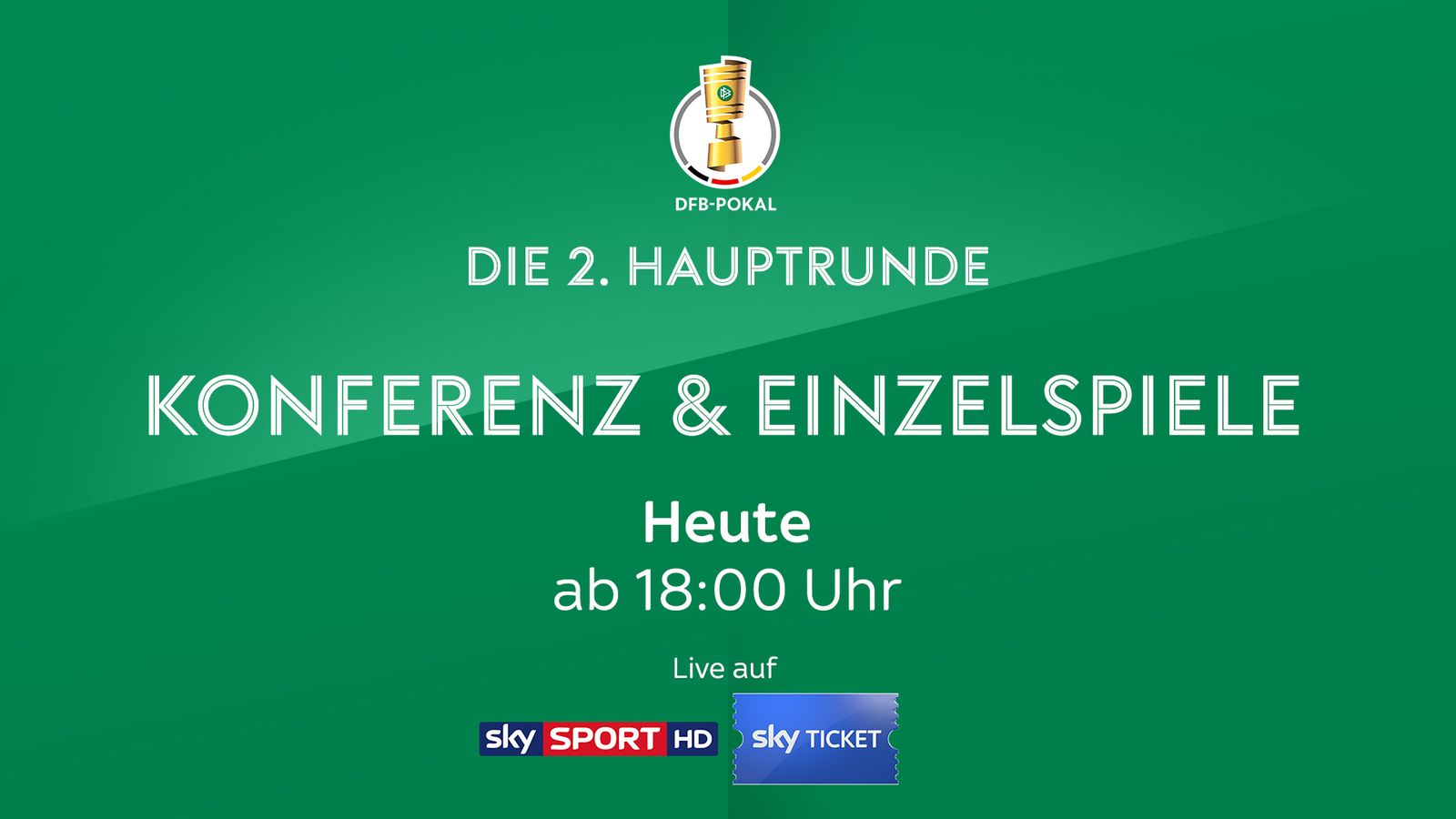 DFB Pokal Übertragung Heute live auf Sky