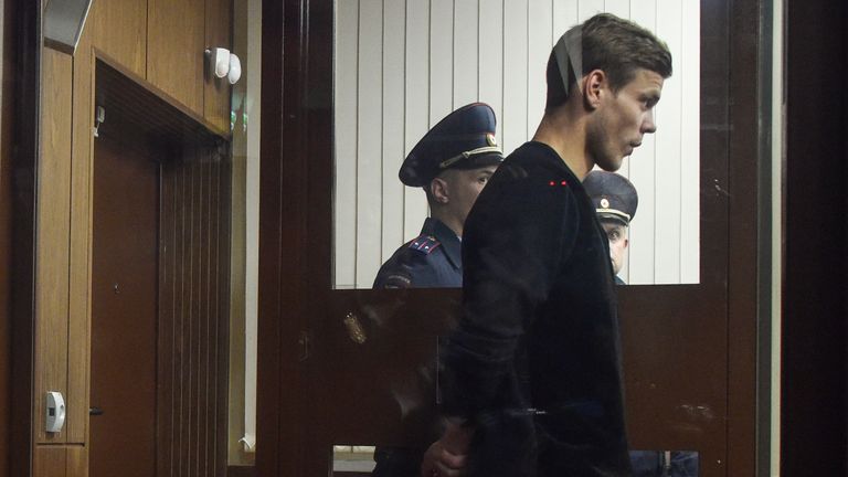 Alexander Kokorin wurde am Donnerstag dem Richter vorgeführt.