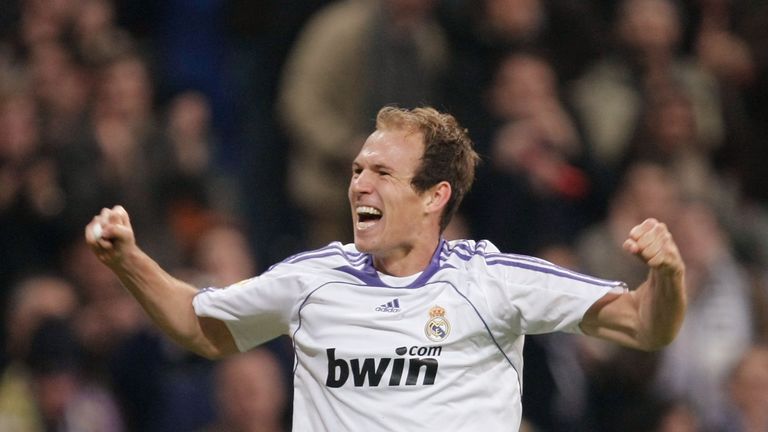 Der heutige Bayern-Star Arjen Robben spielt noch für die Königlichen aus Madrid. 