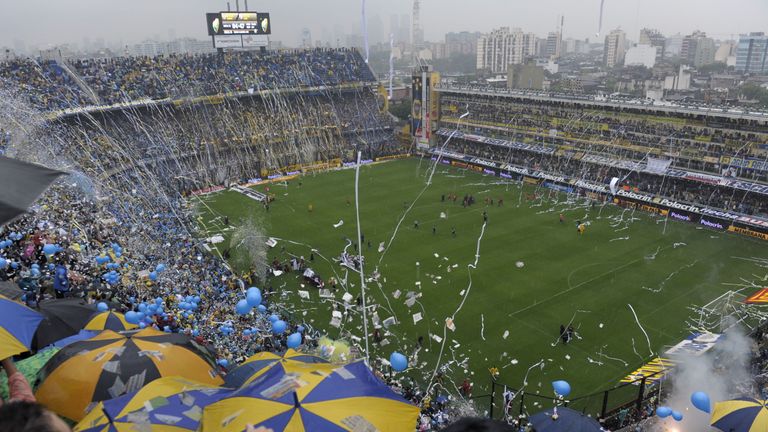 Choreo Boca Juniors vs. River Plate