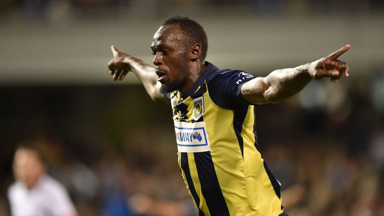 Usain Bolt absolviert derzeit ein Probetraining bei den Central Coast Mariners.