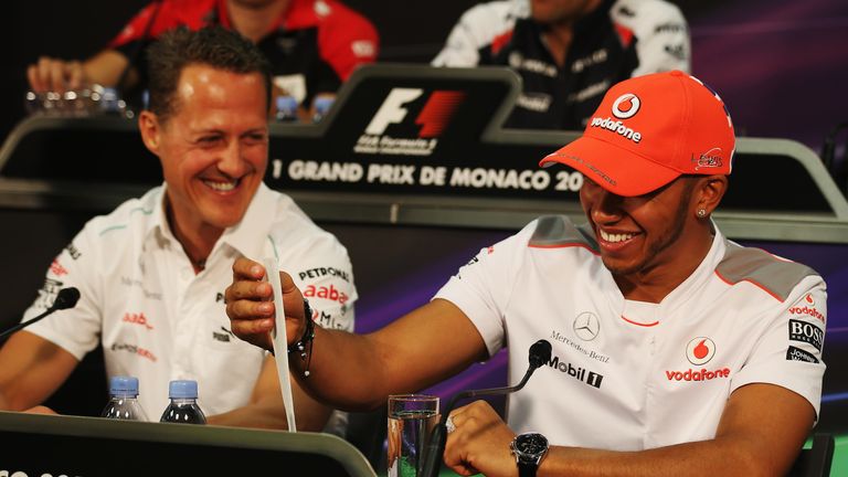 Michael Schumacher bleibt das große Idol vom frisch gebackenen Weltmeister Lewis Hamilton.