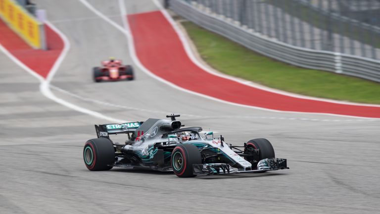 Lewis Hamilton startet beim Grand Prix der USA von der Pole.