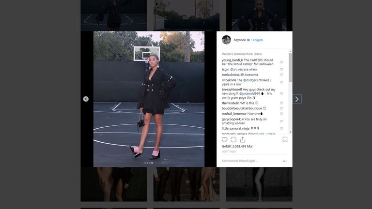 Platz 5: Beyonce - 119 Millionen Follower (Quelle: instagram.com/beyonce)