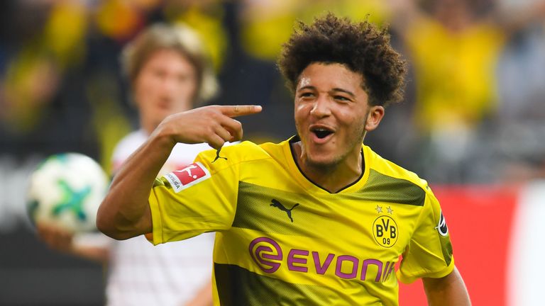 Jadon Sancho (Borussia Dortmund). Mit sieben Scorerpunkten ist der Youngster zur Zeit das Maß aller Dinge.
