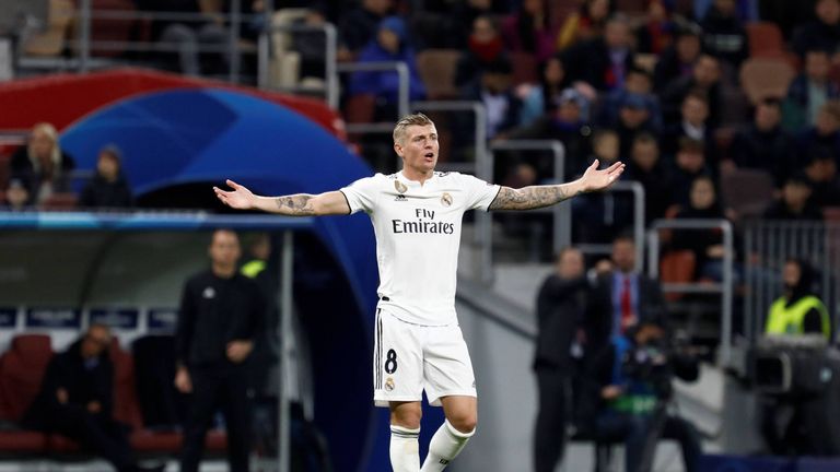 Toni Kroos unterläuft im Spiel bei ZSKA Moskau ein folgenschwerer Fehler.