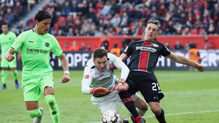 Tor: Michael Esser (Hannover 96) sorgte dafür, dass die Niedersachsen trotz Unterzahl lange Zeit gegen Leverkusen führten. Kam insgesamt auf fünf Parade, war gegen den Hammer von Karim Bellarabi in der Nachspielzeit aber machtlos. 