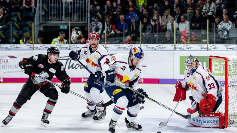Der Serien-Meister Red Bull München besiegt die Ice Tigers Nürnberg mit 4:1