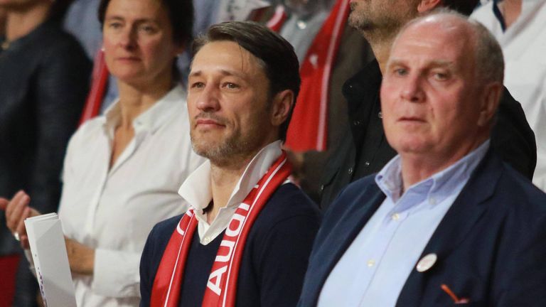 Niko Kovac und Uli Hoeneß besuchten gemeinsam ein Spiel der Basketballer.