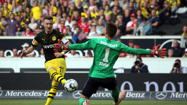 Marco Reus (Borussia Dortmund) war auch beim 4:0-Sieg gegen Stuttgart mal wieder einer der auffälligsten Akteure beim BVB. Zeigte sich mit einem Tor und einem Assist auch effizient.