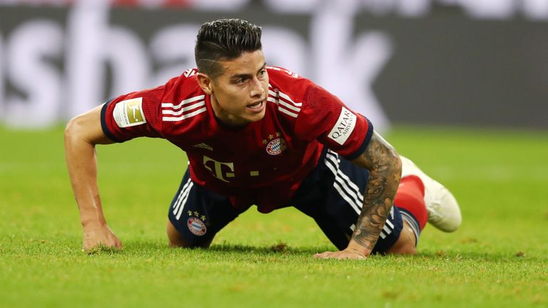 Der FC Bayern muss mehrere Wochen auf James Rodriguez verzichten. 