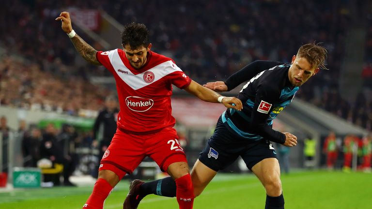 Matthias Zimmermann (Fortuna Düsseldorf) bereitete beim 4:1 gegen Hertha BSC zwei Tore vor. Machte mit seinen Abwehrkollegen dem Berlin-Angriff das Leben schwer.