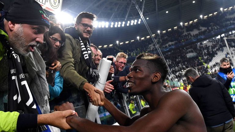 Paul Pogba von Manchester United genießt trotz seines Abgangs von Juventus Turin hohe Beliebtheit bei den Fans der Alten Dame. 