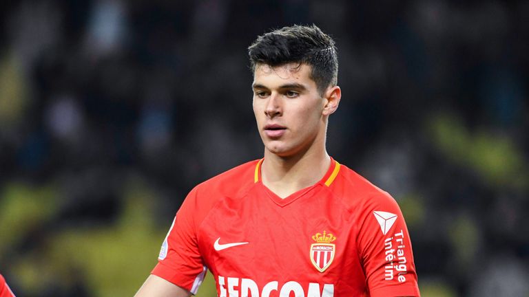 Pietro Pellegri of Monaco during the Ligue 1 match between AS Monaco and Dijon FCO at Stade Louis II on February 16, 2018 in Monaco, . (Photo by Pascal Della Zuana/Icon Sport)