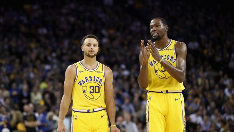 Stephen Curry and Kevin Durant are back in action in Utah Jazz