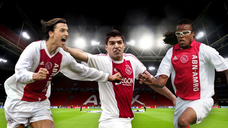 Zlatan Ibrahimovic, Luis Suarez, Edgar Davids: Sie und viele weitere Superstars trugen in der Vergangenheit das Trikot von Ajax (Quelle: dpa/Getty).