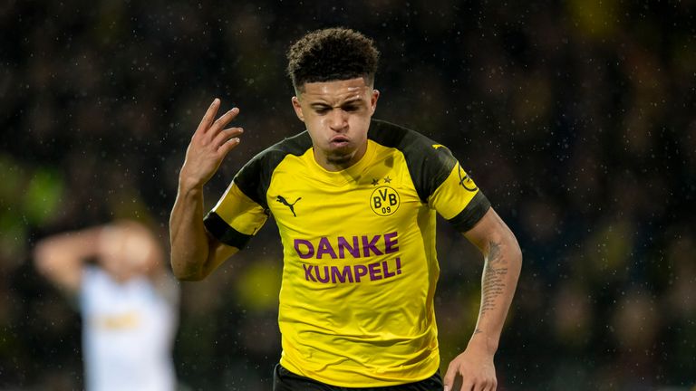 Jadon Sancho verbuchte in der Hinrunde sechs Tore und sieben Vorlagen für den BVB.