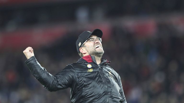 Liverpool-Trainer Jürgen Klopp war nach dem Last-Minute-Sieg gegen Everton außer Rand und Band.