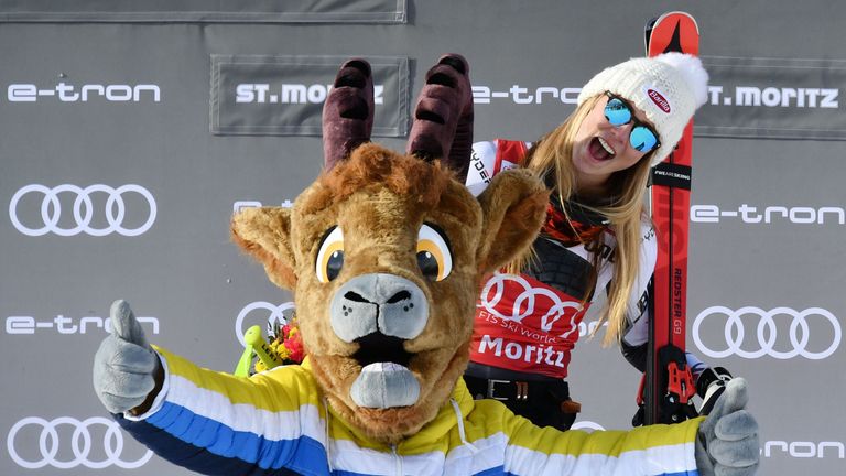 Mikaela Shiffrin feierte in St. Moritz bereits ihren 47. Weltcupsieg.