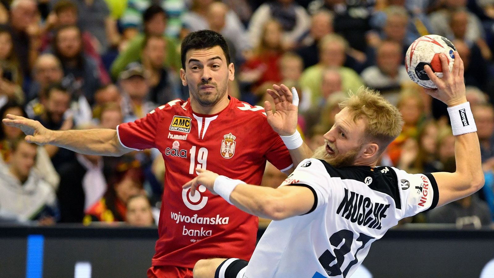 Handball-WM Deutschland feiert Sieg gegen Serbien Handball News Sky Sport