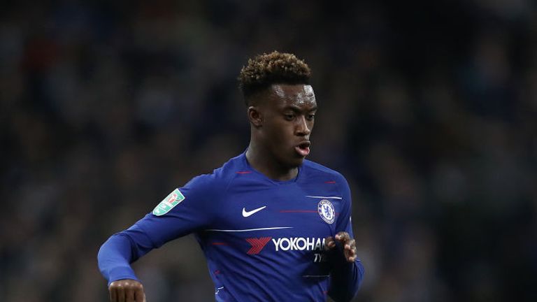 Callum Hudson-Odoi started Tuesday's Carabao Cup semi-final first leg at Wembley