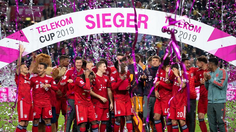 Die Bayern feiern ihren ersten Titel 2019.