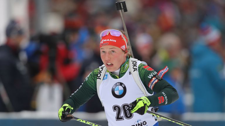 Laura Dahlmeier verpasst hauchdünn das Podest in Antholz.