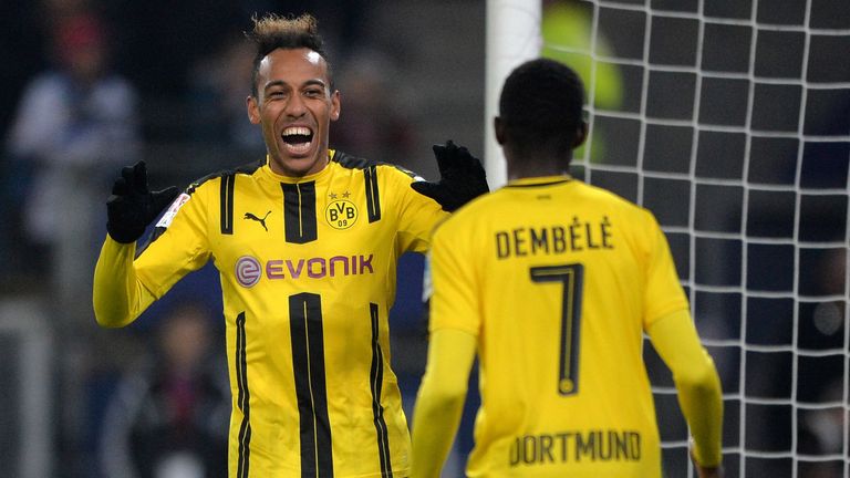 Dembele und Aubameyang gingen gemeinsam für den BVB auf Torjagd.