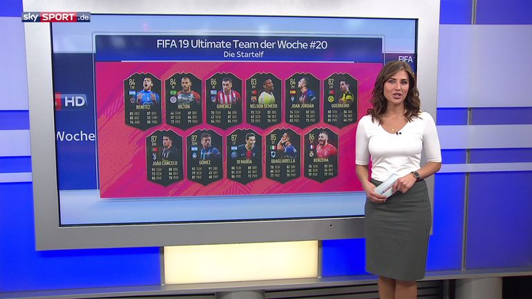 Sky Sport News HD schaut auf das aktuelle FIFA Ultimate Team der Woche.