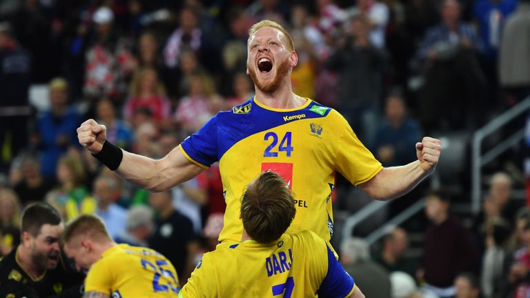 Jim Gottfridsson spielt für Schweden bei der Handball WM 2019