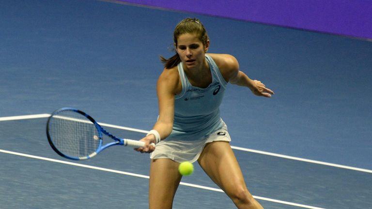 Julia Görges erreicht beim WTA-Turnier in St. Petersburg/Russland das Achtelfinale.